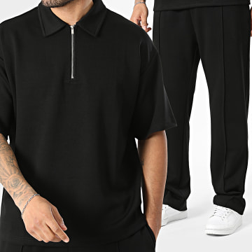 Frilivin - Ensemble Polo Manches Courtes Et Pantalon 016 Noir