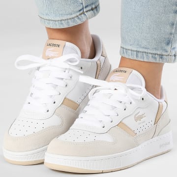 Lacoste - Baskets Femme T-Clip Set 225 White Natural