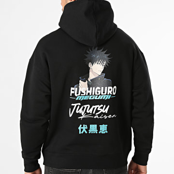 Jujutsu Kaisen - Sweat Capuche Relaxed Megumi Racing Noir