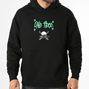 One Piece - Sudadera con capucha relaxed Zoro Negro