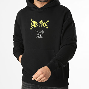 One Piece - Sudadera con capucha relaxed Sanji Negro