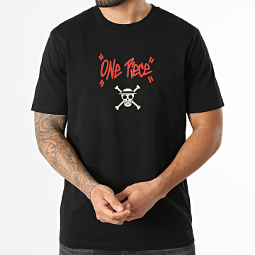 One Piece - Tee Shirt Oversize Large Luffy Graff Noir