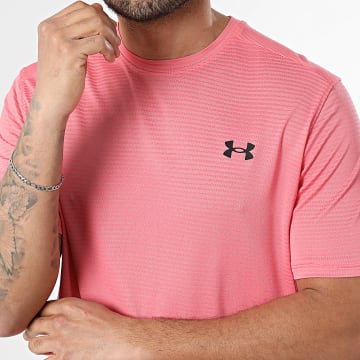Under Armour - Tee Shirt A Rayures Tech Vent VHS Jacquard 6009732 Rose