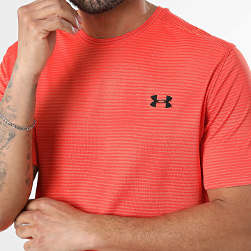 Under Armour - Tee Shirt A Rayures Tech Vent VHS Jacquard 6009732 Orange
