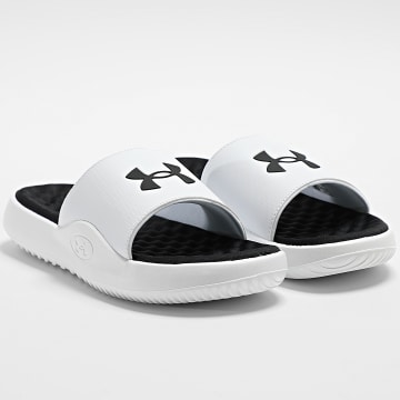 Under Armour - Chinelos 6010383 Branco Preto