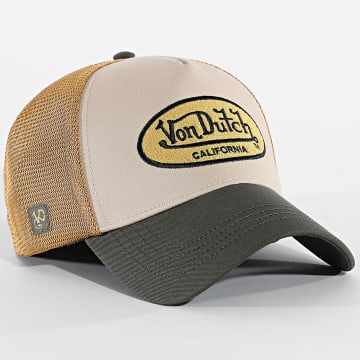 Von Dutch - Trucker Cap Terry Beige Khaki Green Yellow