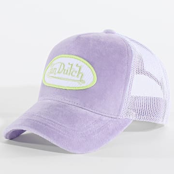Von Dutch - Trucker Cap Soft Velvet Kylie Violet White