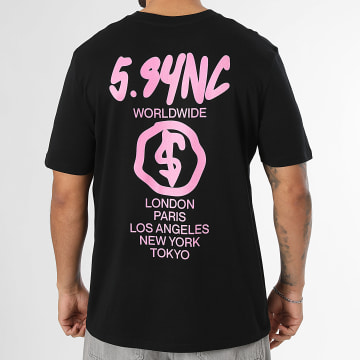 5.SYNC - Tee Shirt Oversize Worldwilde Noir