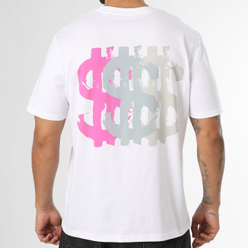 5.SYNC - Tee Shirt Oversize Three Bucks Blanc