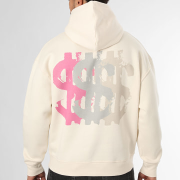 5.SYNC - Sweat Capuche Relaxed Three Bucks Beige