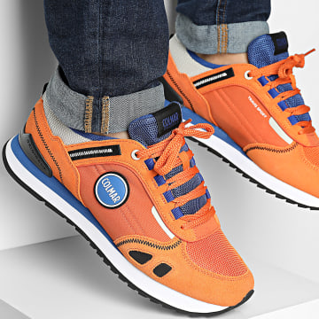 Colmar - Zapatillas Travis Sport Colors Naranja Royal Blue Beige Claro