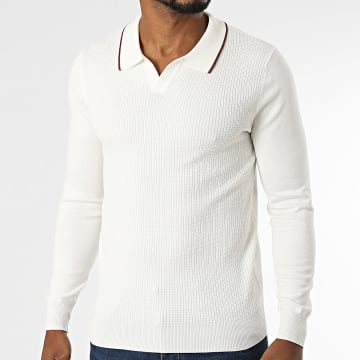 Frilivin - Jersey Cuello V Texturizado 658 Beige Claro