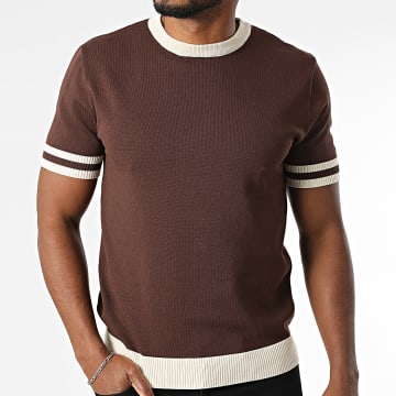 Frilivin - Trui Korte Mouwen 6054 Bruin Beige