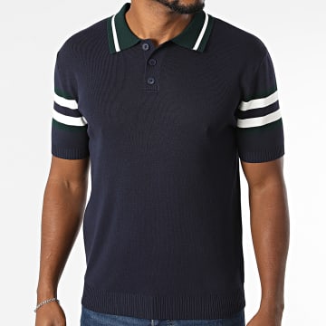 Frilivin - Poloshirt Kurzarm 6028 Marineblau Dunkelgrün Weiß