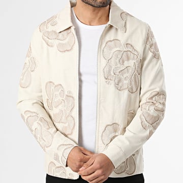Frilivin - Veste Zippée F83 Beige Chiné