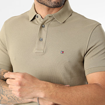 Tommy Hilfiger - Polo Manches Courtes Slim 1985 7771 Beige Foncé