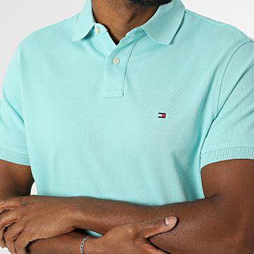 Tommy Hilfiger - Polo Manches Courtes Regular Fit 1985 7770 Bleu Clair
