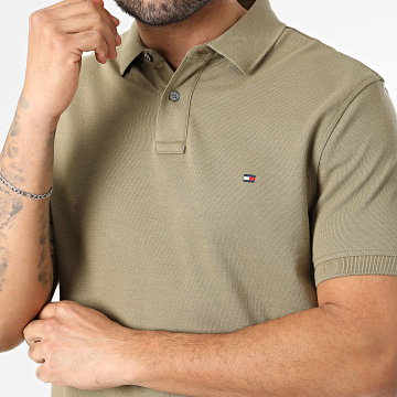 Tommy Hilfiger - Polo Manches Courtes Regular Fit 1985 7770 Vert Kaki