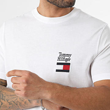 Tommy Hilfiger - Tee Shirt Regular Fit Brand Love Text Stack 2367 Blanc