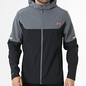 Under Armour - Jacket Hood Zipped Tech Utility 6004967 Black Anthracite Grey