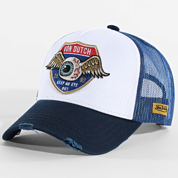 Von Dutch - Trucker Cap Cas1 White Navy Blue