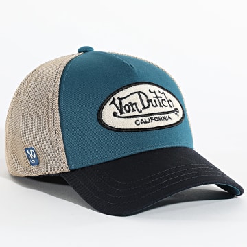 Von Dutch - Trucker Cap Terry Teal Navy Blue Beige