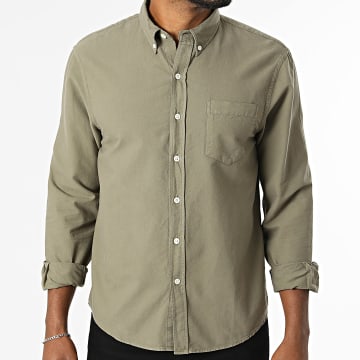 Colorful Standard - Camicia Maniche Lunghe CS4002 Verde Kaki