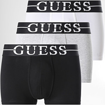 Guess - Pack van 3 boxers U6GG00-K6YW1 Wit Gemêleerd Grijs Zwart