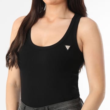 Guess - Top Rib Donna V4YP06-K8RT2 Nero Dorato