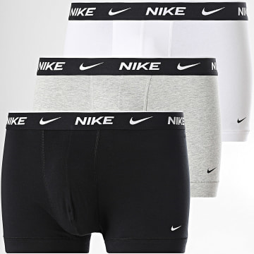 Nike - Pack aus 3 Boxershorts Essential Cotton Stretch KE1284 Schwarz Weiß Meliert