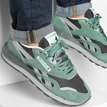 Reebok - Zapatillas Classic Nylon 89 100245072 Verde Negro Gris 3