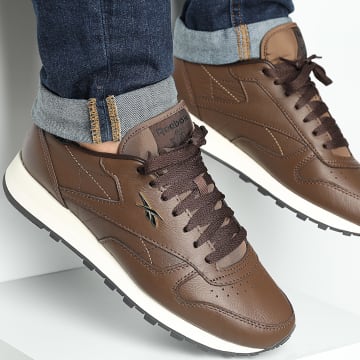 Reebok - Zapatillas Classic Leather 100261692 Marrón Tiza Negro