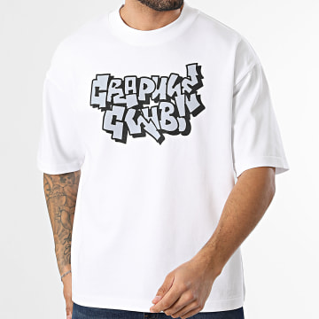 Reptil Clothing - Tee Shirt Epais 280 GSM Crapule Club Blanc