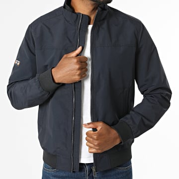 Superdry - Veste Zippée Harrington M5012079A Bleu Marine