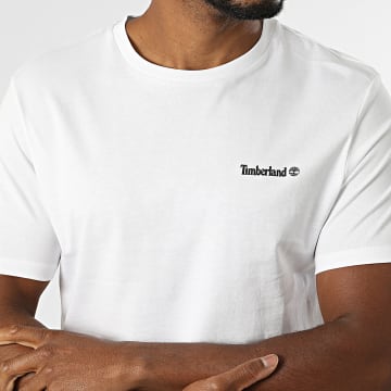 Timberland - Camiseta Small Linear Logo Print A5QQT Blanco