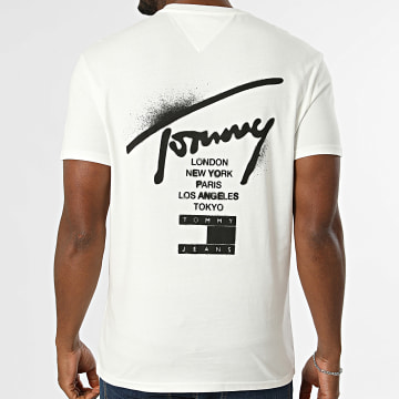 Tommy Jeans - T-Shirt Regular Fit City Sign 2553 Bege Claro