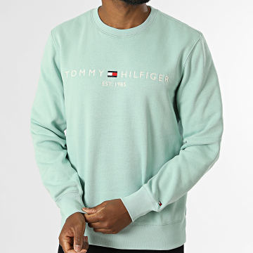 Tommy Hilfiger - Sweat Crewneck Tommy Logo 1596 Vert Clair