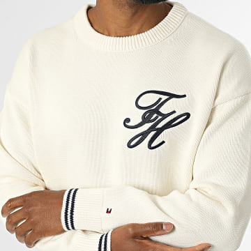 Tommy Hilfiger - Pull Chunky Cotton 2802 Beige Clair