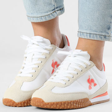 Le Coq Sportif - Zapatillas Mujer Veloce W 2610504 Blanco Óptico Blanco Espárrago