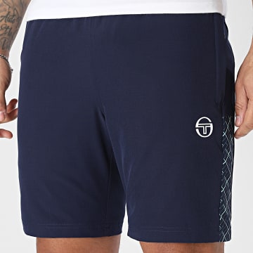 Sergio Tacchini - Short Jogging Mesale 41446 Bleu Marine Vert Clair