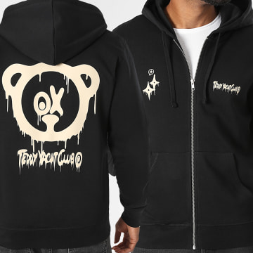 Teddy Yacht Club - Sudadera con Cremallera Capucha Simple Andrew Beige Negro