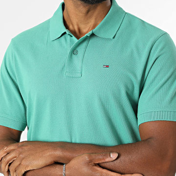 Tommy Jeans - Polo Manches Courtes Regular Fit Essential 2711 Vert