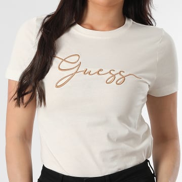 Guess - Tee Shirt Femme V6GI01-K2962 Beige Clair