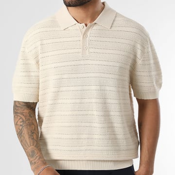 LBO - Polo Manches Courtes Maille Crochet 2299 Beige