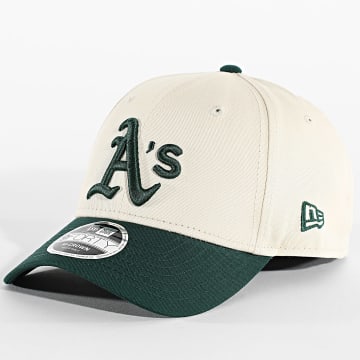 New Era - Gorra Oakland Athletics 9Forty 60771871 Beige Verde Oscuro