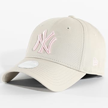 New Era - Cappellino Donna 9Forty NY Yankees 60771733 Beige Rosa Chiaro
