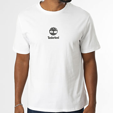 Timberland - Camiseta Print Stack Logo A6WWT Blanco