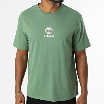 Timberland - Camiseta Print Stack Logo A6WWT Verde