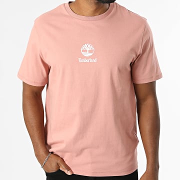 Timberland - Camiseta Print Stack Logo A6WWT Rosa