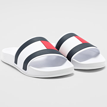 Tommy Hilfiger - Claquettes Core Hilfiger Flag Pool Slide 5798 White